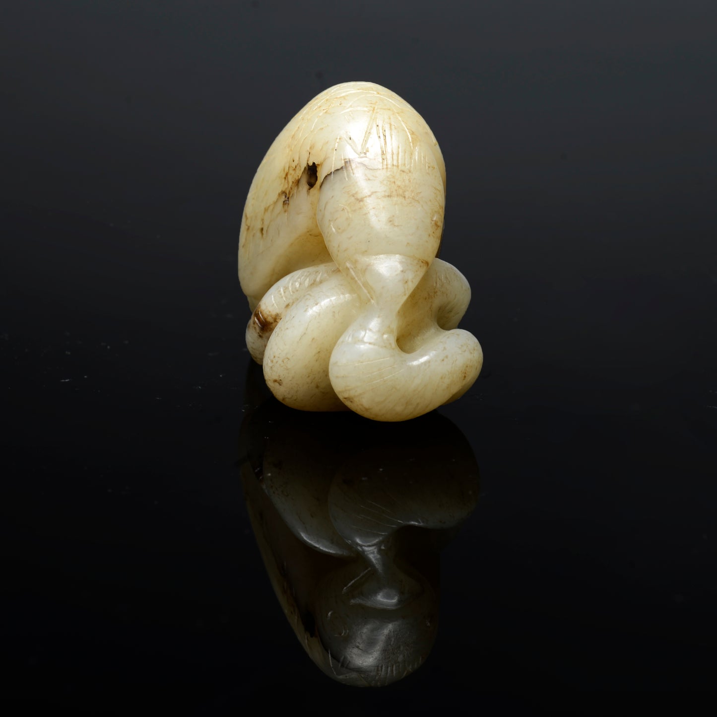 元 白玉鷹蛇珮